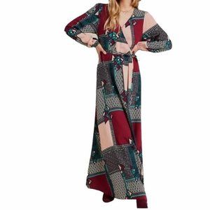 Anthropologie Porridge Virginia Wrap Maxi Dress Size XS
